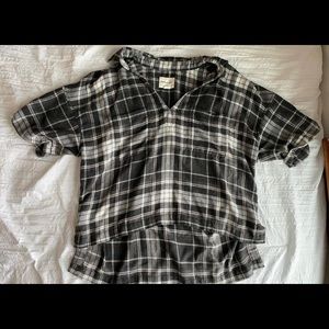 American eagle flannel top